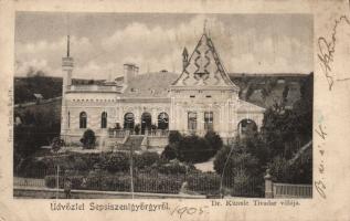 Sepsiszentgyörgy the villa of Dr. Künnle (EK)