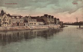 Lugos Temes riverside with the shop of Julius Ilka