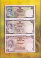Thaiföld/emlékkiadás a király 80. születésnapja alkalmából 2007. 1B, 5B, 10B előlapi összefüggő blokk, hátlapon a király életéből kiragadott eseményekkel, angol és thai nyelvű tájékoztató füzetben T:I