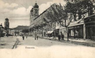 Trencsén with the shop of Emil Pollak