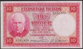 Izland 1948-56. 10K sign. 9 T:II