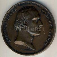 1834. Báró Stifft András nagy tekintélyű orvos Br emlékmedálja T:2/javított