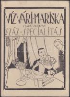Vízvári Mariska. 100 specialitás, Tevan reprint kiadás, 1986