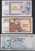Izland 1961. 100K + 1961.(1981) 10K + 50K T:I