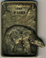 DN Dr. Egger Leó gyógyszerész köhögés elleni szirupját reklámozó Br plakett T:2