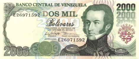 Venezuela 1989. 5B T:I + 1990. 20B T:III + 1992. 50B T:I + 1998. 2000B T:I