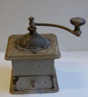 Régi fém kávédaráló 19 cm