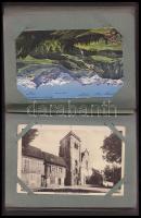 SVÁJC 100 db háború előtti lap képeslapalbumban / 100 pre-war SWITZERLAND in album