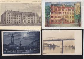 28 db vegyes régi magyar képeslap a történelmi Magyarország területéről, sok érdekességgel, jó minőségben / 28 mixed cards