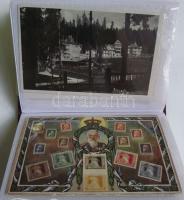 Képeslap tétel szép, kisméretű albumban - 90 db vegyes képeslap városképek és motívumok vegyesen (néhány levelezőlappal együtt)