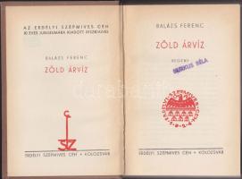 Balázs Ferenc: Zöld árvíz, Erdélyi Szépmíves Céh Kiadó, Kolozsvár - A kiadó 10 éves jubileumára kiadott díszkiadás