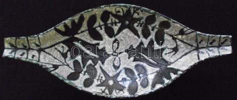 Gorka Géza: jelzett porcelán tál / Chinaware bowl 36x16 cm