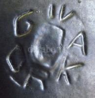 Gorka Géza: jelzett porcelán tál / Chinaware bowl 36x16 cm