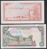 Kenya 1978. 5Sh + 1992. 10Sh T:I,II