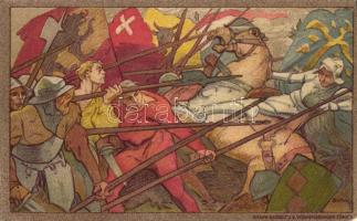 Swiss military, 1911 Patriotic Day Ga. litho