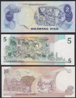 Fülöp-szigetek 1978. 2P sign.9 + 1985-94. 5P + 1998. 10P T:I