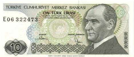 Törökország 1970.(1979) 10L (3x) egymást követő sorszámmal + 1970.(1983) 500L + 1970.(1986) 1000L T:I,(egyikük II)