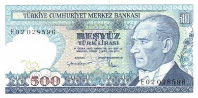 Törökország 1970.(1979) 10L (3x) egymást követő sorszámmal + 1970.(1983) 500L + 1970.(1986) 1000L T:...