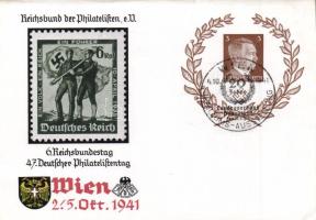 Deutsches Reich Philatelic Day Vienna 1941, Adolf Hitler Ga. So.Stpl