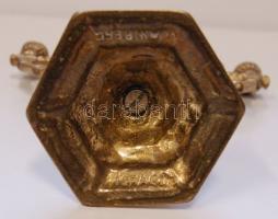 Kisméretű réz menóra 10 cm