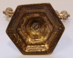 Kisméretű réz menóra 10 cm