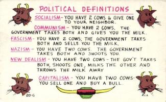 Political definitions, humour