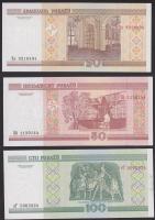 Fehéroroszország 2000. 20R + 50R + 100R T:I