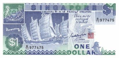 Szingapúr 1972. 1$ T:II + 1976. 1$ T:III + 1987. 1$ T:I + 2005 2$ T:I