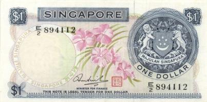 Szingapúr 1972. 1$ T:II + 1976. 1$ T:III + 1987. 1$ T:I + 2005 2$ T:I