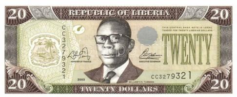Libéria 2003. 5$ + 20$ T:I