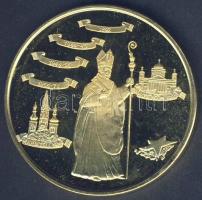 1991. Mindszenty József aranyozott emlékérem T:PP