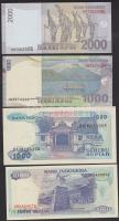 Indonézia 1987. 1000R  + 1992. 1000R  + 2000. 1000R + 2009. 2000R T:I