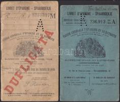 3 db belga betétkönyv az 1800-as évek végéről és az 1900-as évek elejéről