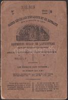 3 db belga betétkönyv az 1800-as évek végéről és az 1900-as évek elejéről