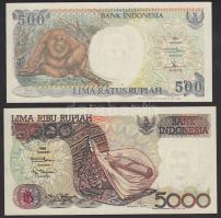 Indonézia 1992. 500R + 5000R T:I