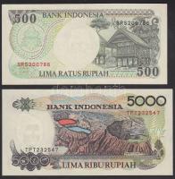 Indonézia 1992. 500R + 5000R T:I