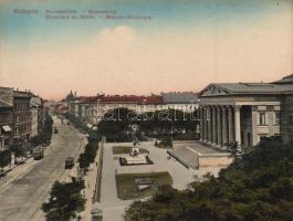Budapest VIII. Múzeum körút; hajtatlan nagy méretű képeslap (18 ×14 cm)