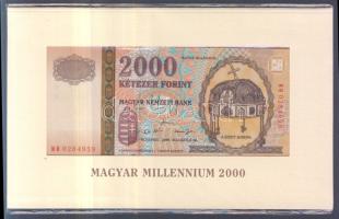 2000. 2000Ft "Millenium" T:I Eredeti bontatlan díszcsomagolásban!