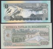Etiópia 1969.(1976) 1B + Mozambik 1989. 100M T.I