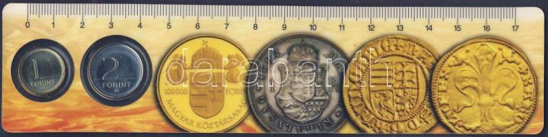 2007. 1Ft + 2Ft "Magyar Pénzverő Zrt." vonalzós dísztokban T:1