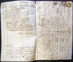 1862 Útlevél csendőrök által Körmöcbányáról Mária Nosztrára kísért fogolyszállítmány számára, a közb...