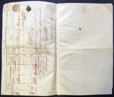 1862 Útlevél csendőrök által Körmöcbányáról Mária Nosztrára kísért fogolyszállítmány számára, a közb...