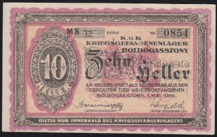 Boldogasszony/hadifogolytábor 1916. 10f T:I
