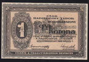 Boldogasszony/hadifogolytábor 1916. 1K T:I