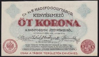 Kenyérmező/hadifogolytábor 1916. 5K T:I