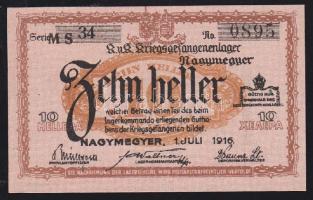 Nagymegyer/hadifogolytábor 1916. 10f T:I
