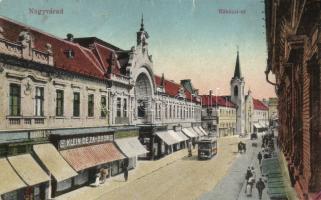 Nagyvárad Rákóczi street with the shop of the Klein brothers