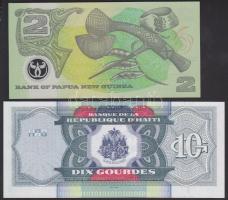 Haiti 2004. 10G + Pápua Új-Guinea 1991. 2K T:I