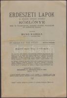 Bund Károly (szerk.): Erdészeti lapok közlönye, Pátria 1907 sok képpel és ábrával