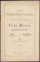 cca 1890 Carl König elektro-therápiai készülékek képe katalógusa / Catalogue of electrotechnic machi...